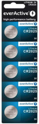 everActive CR2025 3V lítium gombelem 5 db-os bliszteres kiszerelésben (KX5880)