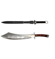 DEPOX Set maceta si sabie de vanatoare, DEPOX, 64 cm , cutit de aruncat inclus (0724)