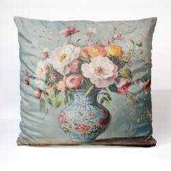 Takoy Bársony párnahuzat 45x45 kék porcelán