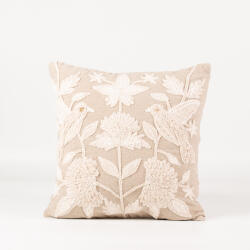 Takoy Kézzel hímzett pamut párna 40x40 madárkert BOHO COLLECTION