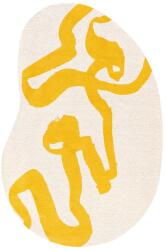 Louis De Poortere mosható műszálas egyedi alakú szőnyeg Ribbon Pure Yellow 2084 - 170 x 235 cm