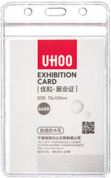 UHOO Suport ecuson vertical, 72x102 mm, cu fermoar UHOO 6688
