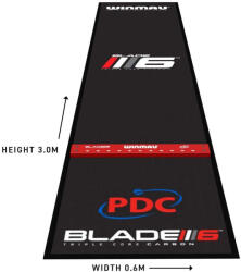 Winmau PRO ZONE PRECISION BLADE 6 puha darts szőnyeg, integrált dobóléccel 60cm széles