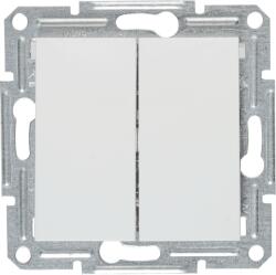 Schneider Electric Intrerupator dublu 10AX alb fara rama (EL0030097)