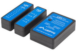 LANBERG NT-0404 network cable tester PoE tester Black, Blue (NT-0404)