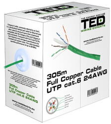 Ted Electric CABLU UTP CAT 6 CUPRU 0.5MM 305M TED ELECTRIC (KAB-TED2)