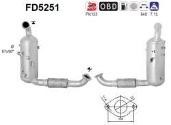 AS Filtru Funingine/Particule, Sist. De Esapament Fd5251 Ford Transit Connect (FD5251)
