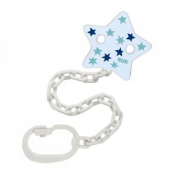 Nuk pacifier chain with clip blue (54764-NUK-10751534-mo)