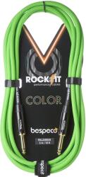 Bespeco Rockit Color Green 4, 5m Jack