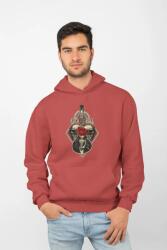 D&B Unisex Hoodie ZN00014 Rock Halványpiros-Méret S (ZN00014 Rock SoftRed S)