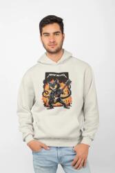 D&B Unisex Hoodie ZN00013 Meowtallica Krém-Méret S (ZN00013 Meowtallica Vanilla S)
