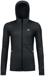 ORTOVOX Fleece Hoody W női pulóver M / fekete/fehér