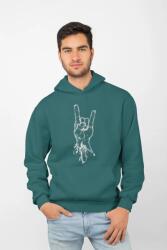 D&B Unisex Hoodie ZN00015 Rock Sötét türkiz-Méret M (ZN00015 Rock Jade M)