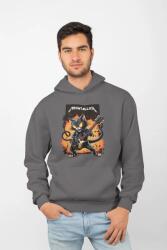 D&B Unisex Hoodie ZN00013 Meowtallica Szénszürke-Méret 3XL (ZN00013 Meowtallica Charcoal 3XL)