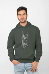 D&B Unisex Hoodie ZN00015 Rock Erdőzöld-Méret M (ZN00015 Rock ForestGreen M)