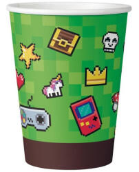 Játék Game On Green papír pohár 6 db-os 200 ml (MLG140248) - aprotalpak