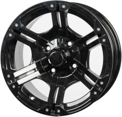 Moka Gsm Offroad Jante ATV Polaris R12 12x7 4x156 4+3 Neagra Aluminiu (C47853)