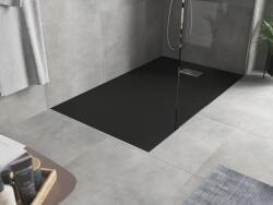 Mexen Hugo SMC téglalap alakú zuhanytálca 150 x 90 cm, fekete, inox fedő - 42709015-X