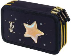 Baagl BAAGL Ученически несесер с три отделения Unicorn Gold (A-35594)