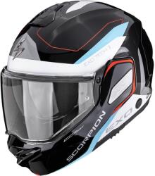 Scorpion Cască de motocicletă Scorpion EXO-TECH II Passager, flip-up, negru-alb-albastru (SCRP180-568-116)