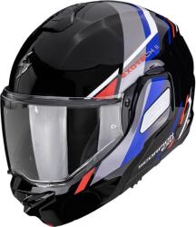Scorpion Cască de motocicletă Scorpion EXO-TECH II Markus, flip-up, negru-albastru-roșu (SCRP180-562-296)