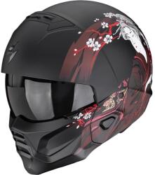 Scorpion Cască modulară de motocicletă Scorpion EXO-COMBAT II Demure negru mat-roșu (SCRP182-582-398)
