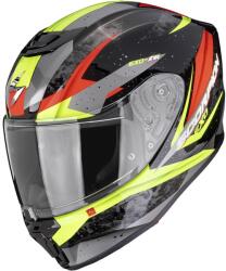 Scorpion Cască de motocicletă Scorpion EXO-JNR Air Tako pentru copii, negru-galben fluo-roșu (SCRP120-580-423)