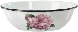 Chomik Bol emailat 2, 5l 24, 5cm alb cu model bujor Laura 68437 (EMA9099) Castron