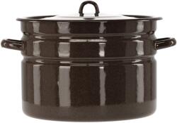 Chomik Oală emailată cu capac 16l 32cm maro 68416 (EMA3585)