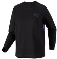 Arcteryx Kragg Cotton Since 1989 Crew LS Women Tricou cu mânecă lungă Black / Violectric M