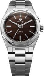 Nivada Grenchen F77 MKII Smoky Quartz - 100 Years - 38 mm - Stainless Steel Bracelet + 5 ani garanție și cadou GRATUIT Ceas
