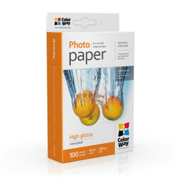ColorWay Fotópapír, magasfényű (high glossy), 230 g/m2, 10x15, 100 lap (PG2301004R) - itbay
