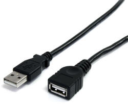 StarTech 10ft Black Usb 2.0 Extension Cable A To A - M/f (usbextaa10bk)