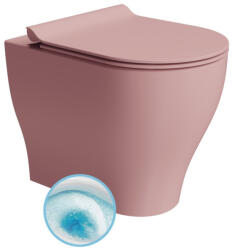SAPHO GSI Tono álló kerámia WC csésze 36x53 cm GeniusFlush öblítéssel és DualGlaze+ bevonattal, matt rózsaszín 641024 (641024)