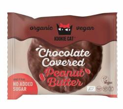 Kookie Cat Cookie cu crema de arahide invelita in ciocolata bio 50g Kookie Cat (3800233689785)