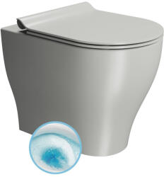 SAPHO GSI Tono álló kerámia WC csésze 36x53 cm GeniusFlush öblítéssel és DualGlaze+ bevonattal, matt cement 641017 (641017)