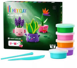 HEY CLAY Hey Clay: Plant Folks set de plastilină cu figurine de plante - set de 15 bucăți (HCL15033CEE15)