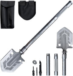 OM Lopata Multifunctionala Merco Scout - Uneltele Esentiale de Supravietuire intr-un Singur Pachet Compact Cazma