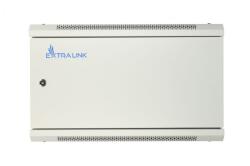 Extralink Cabinet rack 6u Extralink, 600x600, gri, montabil pe perete cu usa de metal