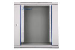 Extralink Cabinet rack 12u Extralink, 600x600, gri, montabil pe perete cu usa de sticla