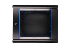 Extralink Cabinet rack 9u 600x600 Negru, montaj pe perete