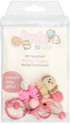 DP CRAFT Csináld magad kulcstartó, 8 db-os készlet, Pinky Puppy (DPC-DPSG-019) - mesescuccok
