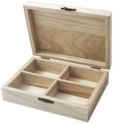 Penta collection Fadoboz, 4 rekeszes teli tetős 14 x 10 x 3, 5 cm