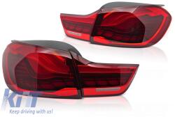 LED hátsó lámpa szett BMW 4-es F32 coupe, F33 kabrió, F36 Gran Coupe 2013-2021, M4 F82, F83 2014-2021, piros alap, bal és jobb (ABBMTX6010158)