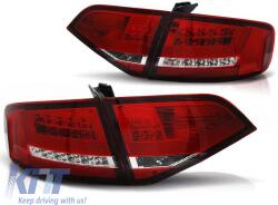  Tuning LED hátsó lámpa szett Audi A4 B8 2008-2011 sedan, gyári LED hátsó lámpa nélküli változat, bal és jobb (ABAUTX6010028)