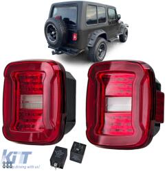  LED light bar tail lights red clear for Jeep Wrangler CJ YJ TJ 1986-2007 (ODTLJ6042918)