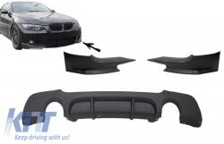 KITT Specials Hátsó lökhárító diffúzor splitterekkel, BMW E92 Coupe 3 (2006-2010), M Performance dizájn (CORDBME92MPDSOFLS)