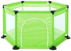 Flippy Tarc de Joaca si Siguranta pentru Copii DNT-104, Flippy, Dimensiuni 130 x 115 x 65 cm, Structura de Protectie pentru Interior, Verde deschis (167166)