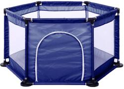 Flippy Tarc de Joaca si Siguranta pentru Copii DNT-104, Flippy, Dimensiuni 130 x 115 x 65 cm, Structura de Protectie pentru Interior, Albastru marin (167164)