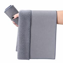 Flippy Prosop Auto din Microfibra, Flippy, 400 GSM, Absorbant si Fara Scame, pentru Uscare si Curatare Auto, 30x30 cm, Gri Deschis (167848)
